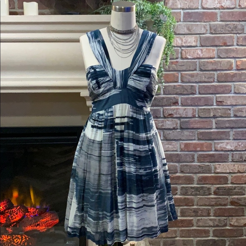 Anthropologie Sine Blue Mini Dress 🤍
